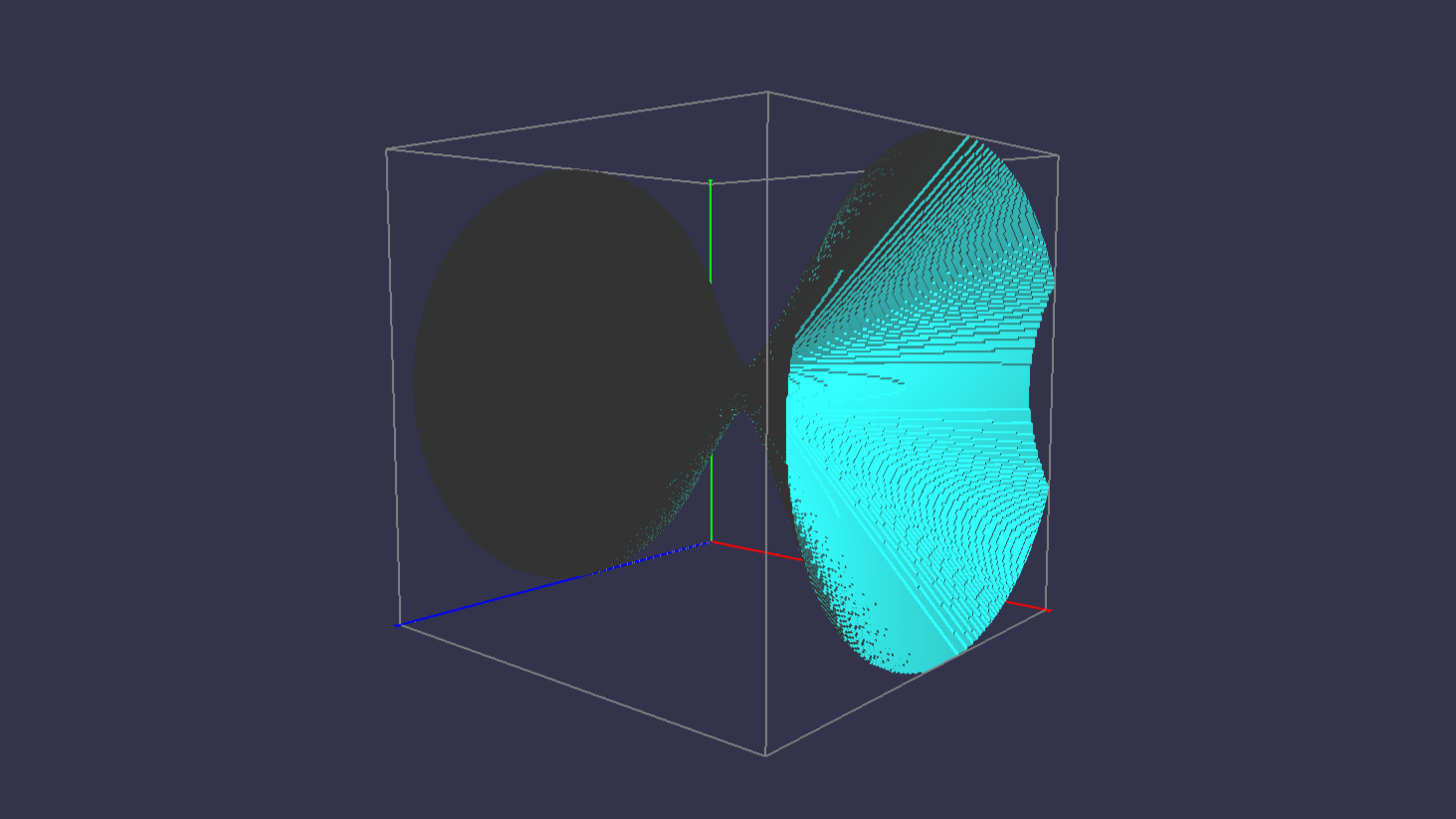 A render of the fCone scalar field